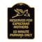 Signmission Reserved for Expectant Mothers 15 Minute Parking Only With Stork & Baby Graphic, A-DES-BG-1824-23200 A-DES-BG-1824-23200 - alternate 1